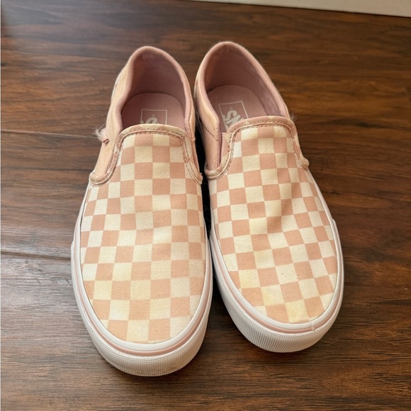 COPY - Vans Blush Pink Checkered Slip-On Shoes - Size 7.5 - Picture 1 of 11
